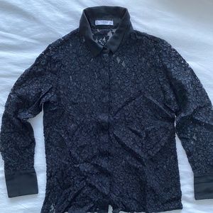 Mango Black shirt Size M